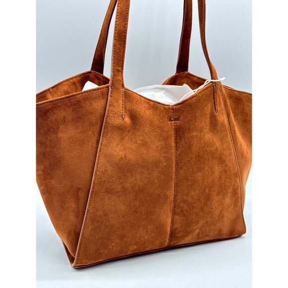 JW PEI Kiana suede women's large tote purse + Dust bag Brown - Picture 6 of 9